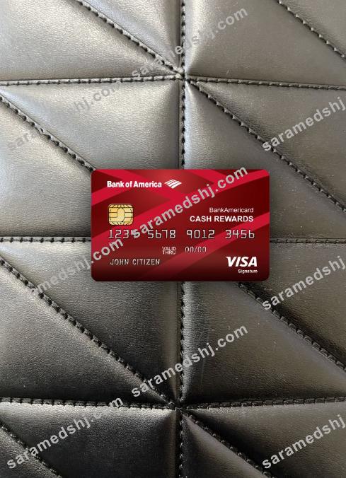 USA Bank of America Visa signature card photolook front